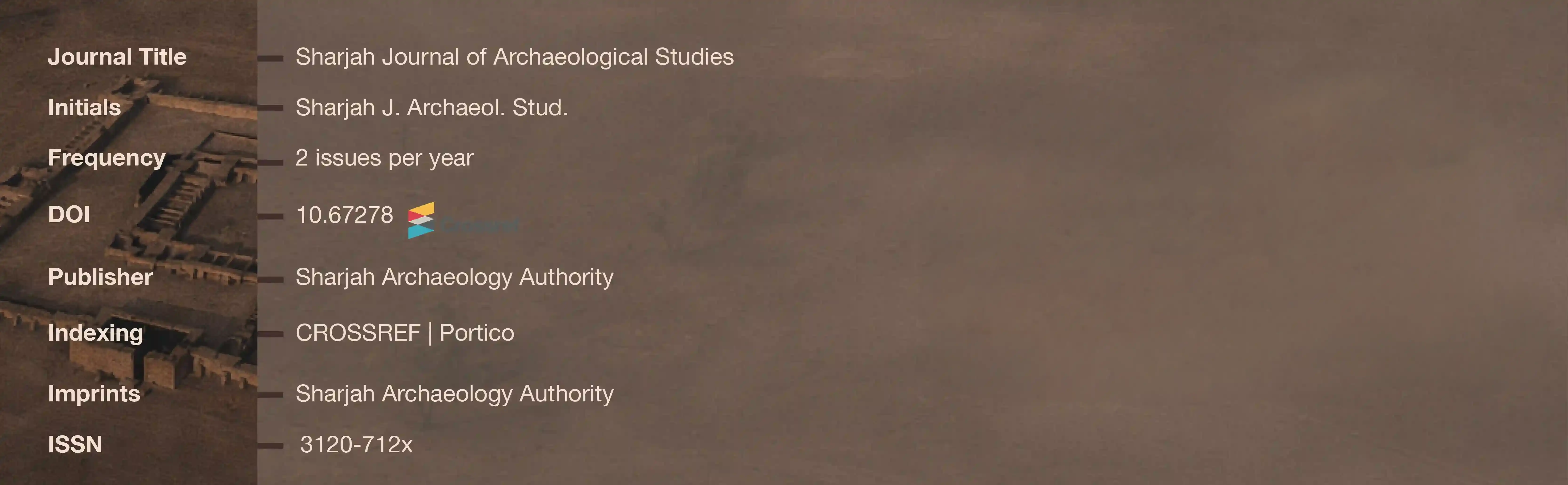 Sharjah Journal of Archaeological Studies