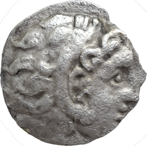 Silver Coin with Hercules and Zeus