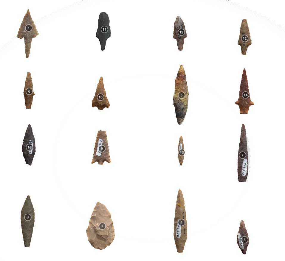 Neolithic Stone Arrowheads 13