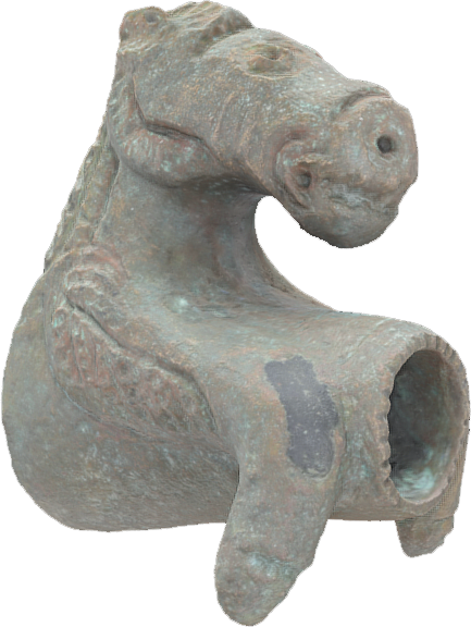 Bronze horse spout