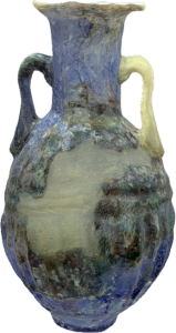 Small Roman glass bottle