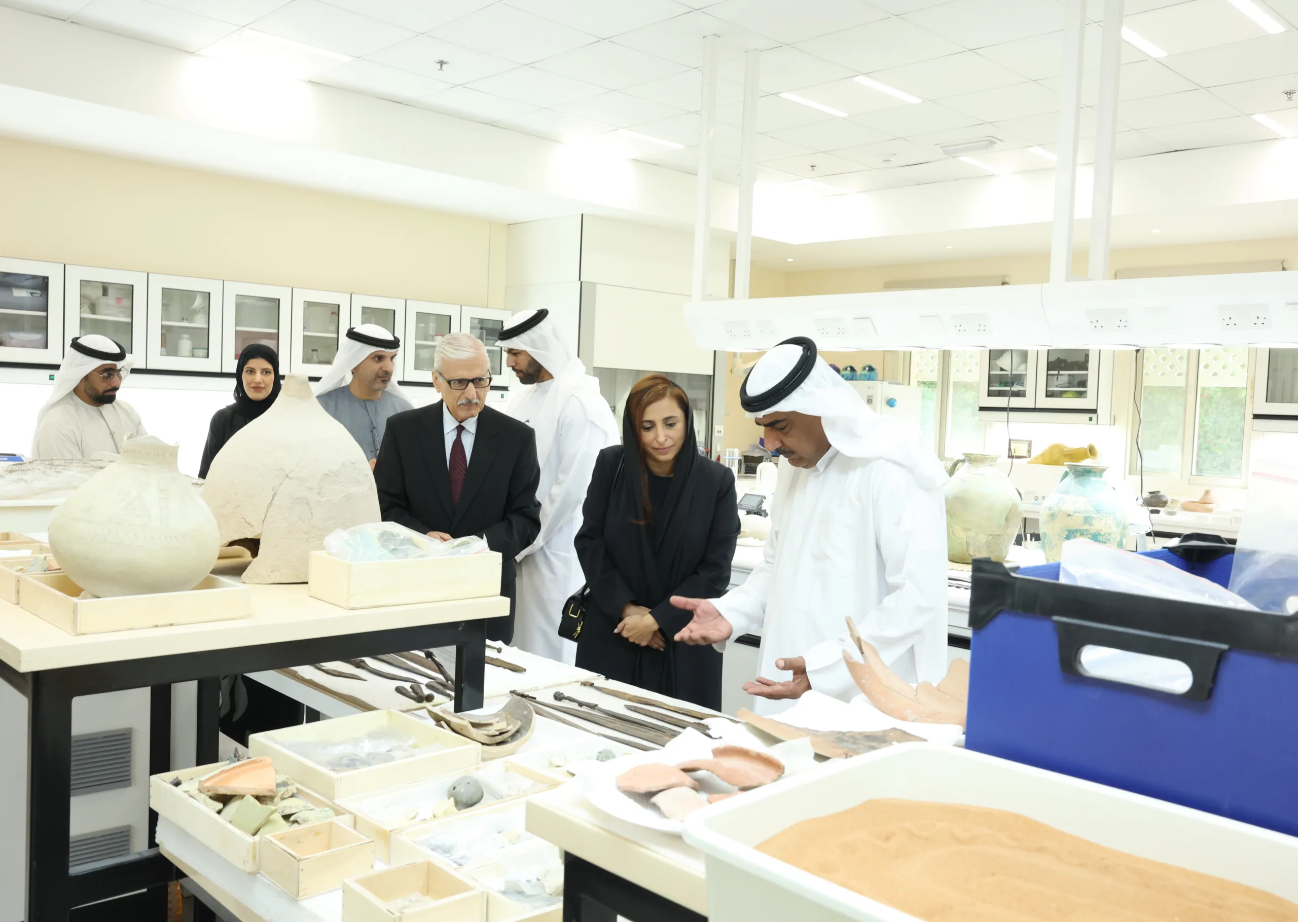 Bodour Al Qasimi witnessed the achievement of SAA in conducting the third study of rock engravings in Sharjah