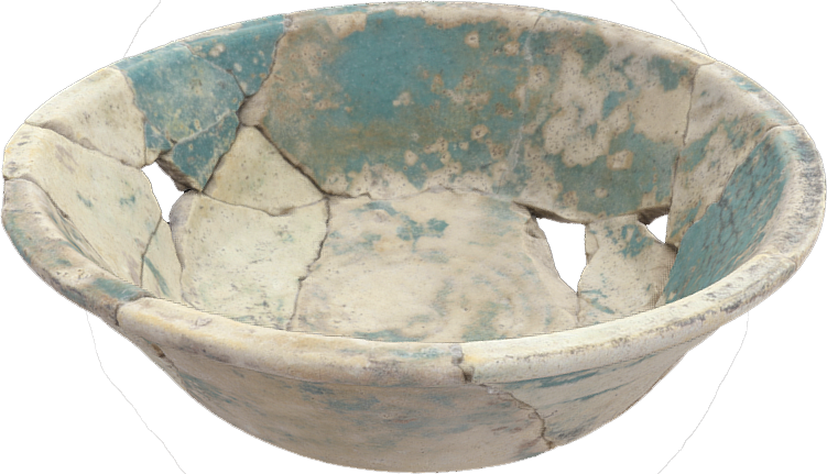 Glazed pottery bowl 1