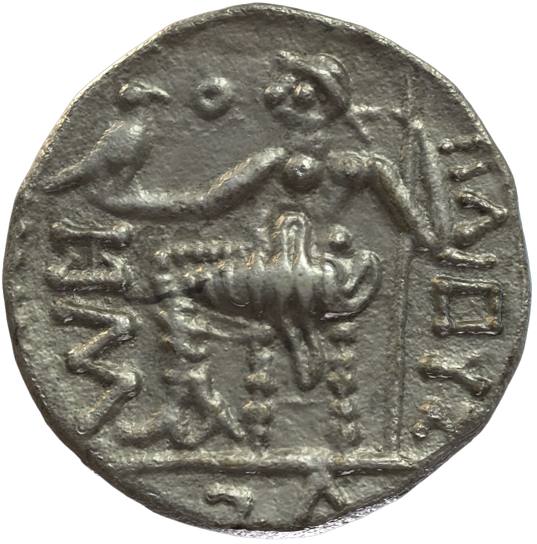 عملة فضية ما قبل الإسلام SAA297N