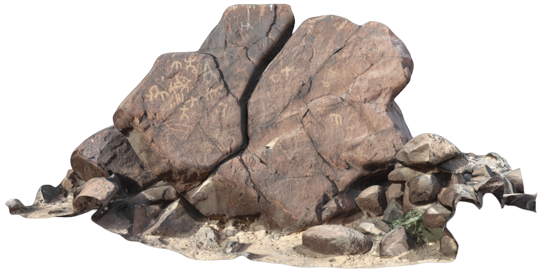 النقش الصخري (ALBALAH1)، وادي الحلو، الشارقة